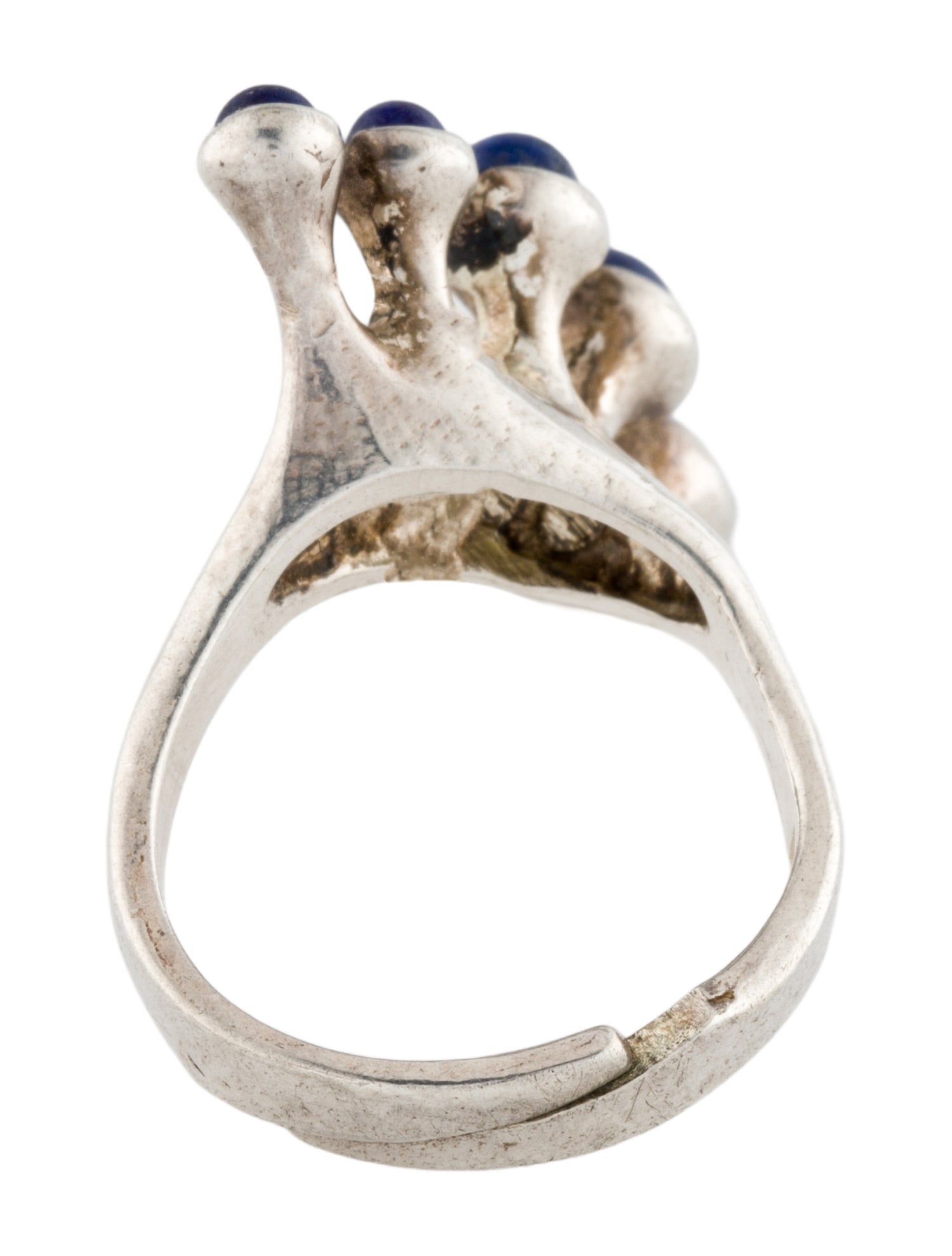 Ring Lapis Lazuli Sculptural Cocktail Ring